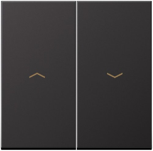 Лицевая панель Jung LS990 metal для 2-кл. выключателя жалюзи алюминий темный фото Лицевая панель Jung LS990 metal для 2-кл. выключателя жалюзи алюминий темный картинка